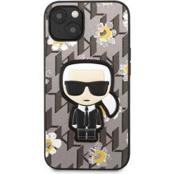 Karl Lagerfeld Iconic Flower Case for iPhone 13 Mini (Grey)