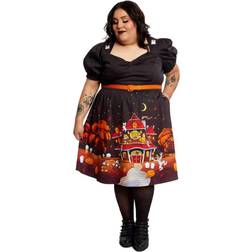 Loungefly Disney Haunted House Allison Dress - Black/Orange/Red - 3X