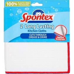 Spontex Long Lasting Kitchen Cloth 2 Pack