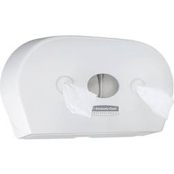 Scott Aquarius Mini Twin Centrefeed Toilet Tissue Dispenser White 7186