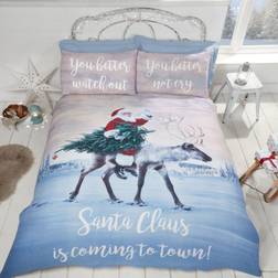 Rapport Bedding Santa's Coming Town Duvet Cover Multicolour