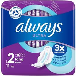 Always Ultra Sanitary Towels Long Size 2 Wings X11