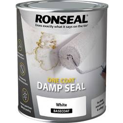 Ronseal 37563 One Coat Damp Woodstain White 0.75L