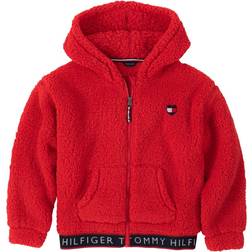 Tommy Hilfiger Big Girls Sherpa Zip-Up Hooded Sweatshirt (12/14)