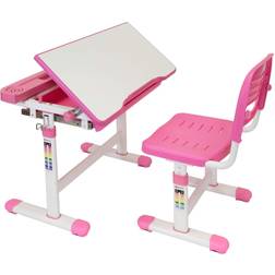 Mount It Kid's Desk and Chair Set with Lamp & Book Holder