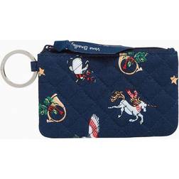 Vera Bradley Zip ID Case Women Snow Globe Motifs