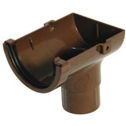 FloPlast FloPlast 76mm MiniFlo Gutter Stop End Outlet Brown