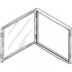 Fibox L 44 II Finestra dispezione pieghevole (L x L) 377 mm x 331 mm Policarbonato 1 pz