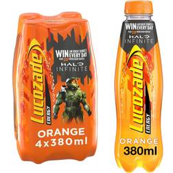 Lucozade Energy Drink Orange 4x380ml