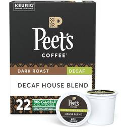 Peet's Decaf House Dark Roast Coffee Keurig K-Cup Pods