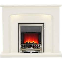 Be Modern Ellison Black Chrome Effect Fire Suite