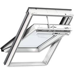 Velux White Timber Centre Pivot Roof Trä, Aluminium Takfönster 3-glasfönster
