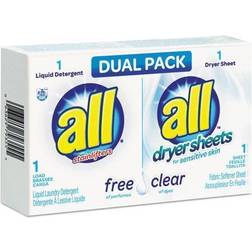 All 1R-2979355 Free Clear He Liquid Laundry Detergent/Dryer Sheet Dual Vend