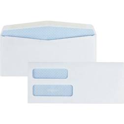 Quality Park Double Window Tinted Redi-Seal Invoice & Check Envelope, #10, White, 500/Box