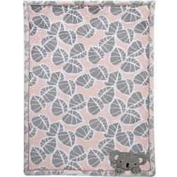 Lambs & Ivy Calypso Blanket Pink/grey grey 30in X 40in