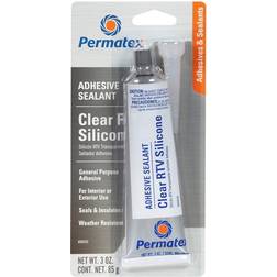 Permatex Clear RTV Silicone Adhesive 80050 1pcs