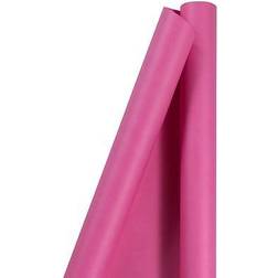 Jam Paper Gift Wrap Matte Wrapping 25 sq ft Fuchsia Hot Pink Birthday Sold Individually