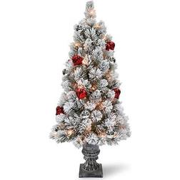 National Tree Company SNP7-308-30-B 3' Snowy Bristle Pine Tabletop Christmas Tree