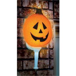 Sparkling Pumpkin Orange Porch Light Cover Decoration Decoración