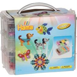 Hama Beads Midi Stor opbevaringsboks 12.000stk, 3 plader