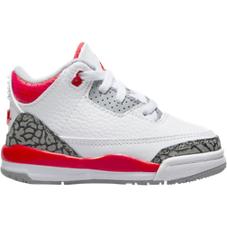 Nike Air Jordan Retro 3 TD - White/Light Curry/Cardinal Red/Cement Grey