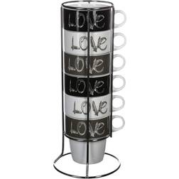 Secret de Gourmet Love with Support Taza de café 6pcs