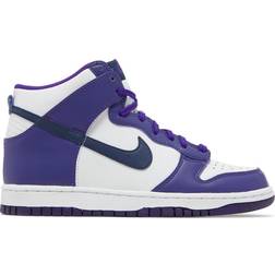 Nike Dunk High PS - White/Electro Purple/Midnight Navy