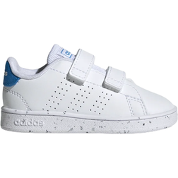 adidas Kid's Advantage Lifestyle Loop - Cloud White / Blue Rush / Core Black