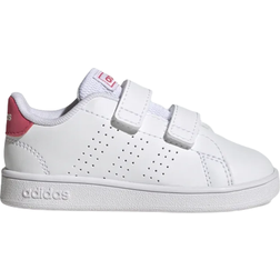 adidas Kid's Advantage Lifestyle Loop - Cloud White / Real Pink / Core Black