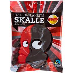 Bubs Hallonlakritsskalle 90 g