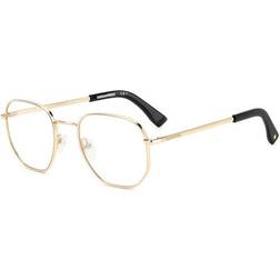 DSquared2 D2 0054 J5G De Vue Homme Dorées (Seulement Monture)