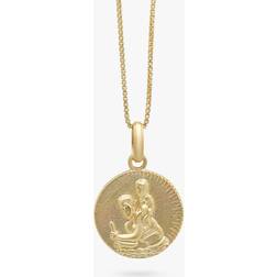 Rachel Jackson London St Christopher Talisman Necklace - Gold