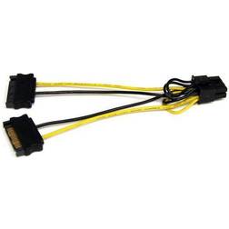 StarTech 6in SATA Power to Pin PCI Express Video Card Power Cable Adapter - SATA to pin