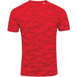 AWDis Herren-T-Shirt mit Tarnmuster - Grün