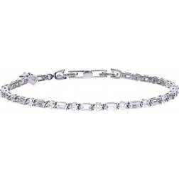 Diamonfire Zirconia Baguette & Round Bracelet