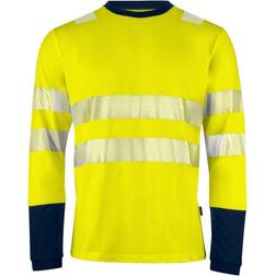 ProJob Mens Reflective Tape Sweatshirt - Multicolore/Noir/Jaune