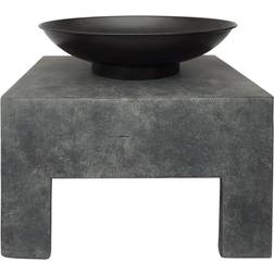 Charles Bentley Fire Pit with Metal Fire Bowl
