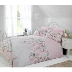 Rapport Furnishings Single Eloise Duvet Cover Multicolour, Pink