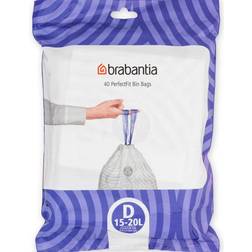 Brabantia PerfectFit Affaldsposer D Set of 40 15-20 L