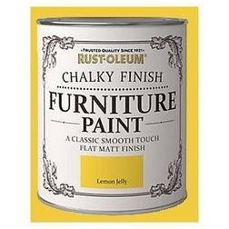 Rust-Oleum Lemon Jelly Chalky Paint Wood Paint 0.75L