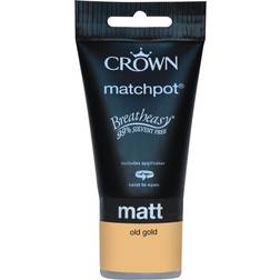Crown Walls & Ceilings Emulsion Old Gold Wall Paint, Ceiling Paint Gold 2.5L