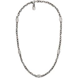 Gucci Interlocking G Chain Necklace - Silver