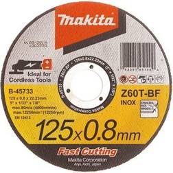 Makita B-45733 Cutting disc (straight) 125 mm 22.23 mm 1 pc(s) Steel, Stainless steel