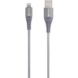 Skross USB-kabel USB 2.0 Rund, Fleksibel, Stof-beklædning SKCA0016C-MFI200CN