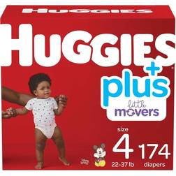 Huggies Little Movers Plus Diapers Size 4 174pcs