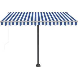 vidaXL Automatica LED Sensore Vento E Led 350x250 cm Blu Bianca Cod Mxl 43884