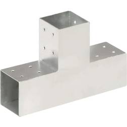 vidaXL Conector de postes 81x81 mm - Galvanizado