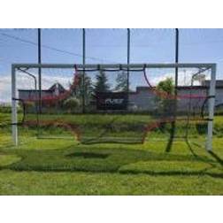 Pure2Improve Rete Porta Per Allenamento Calcio In Polietilene 500x200 cm Grigio / Rosso