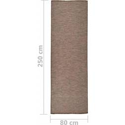 vidaXL Flat woven outdoor rug 80x250 Green, Grey, Black, Brown, Blue, Red cm