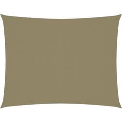 vidaXL Parasole a Vela Oxford Rettangolare 5x7 m Beige